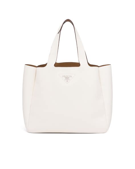 prada white leather bag|prada handbags white leather.